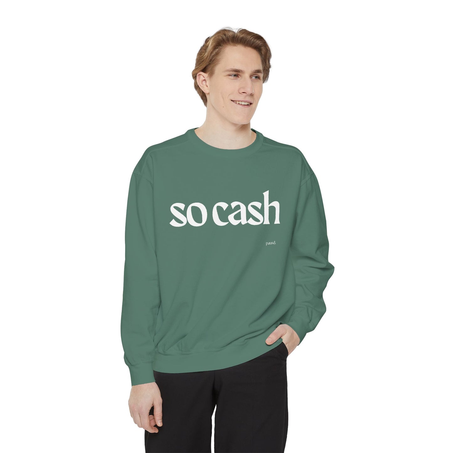 Cozy Unisex Garment-Dyed Sweatshirt, Relaxed Comfort, Perfect for Lounging, Gifts for Friends, Cozy Casual Wear, Trendy Layering