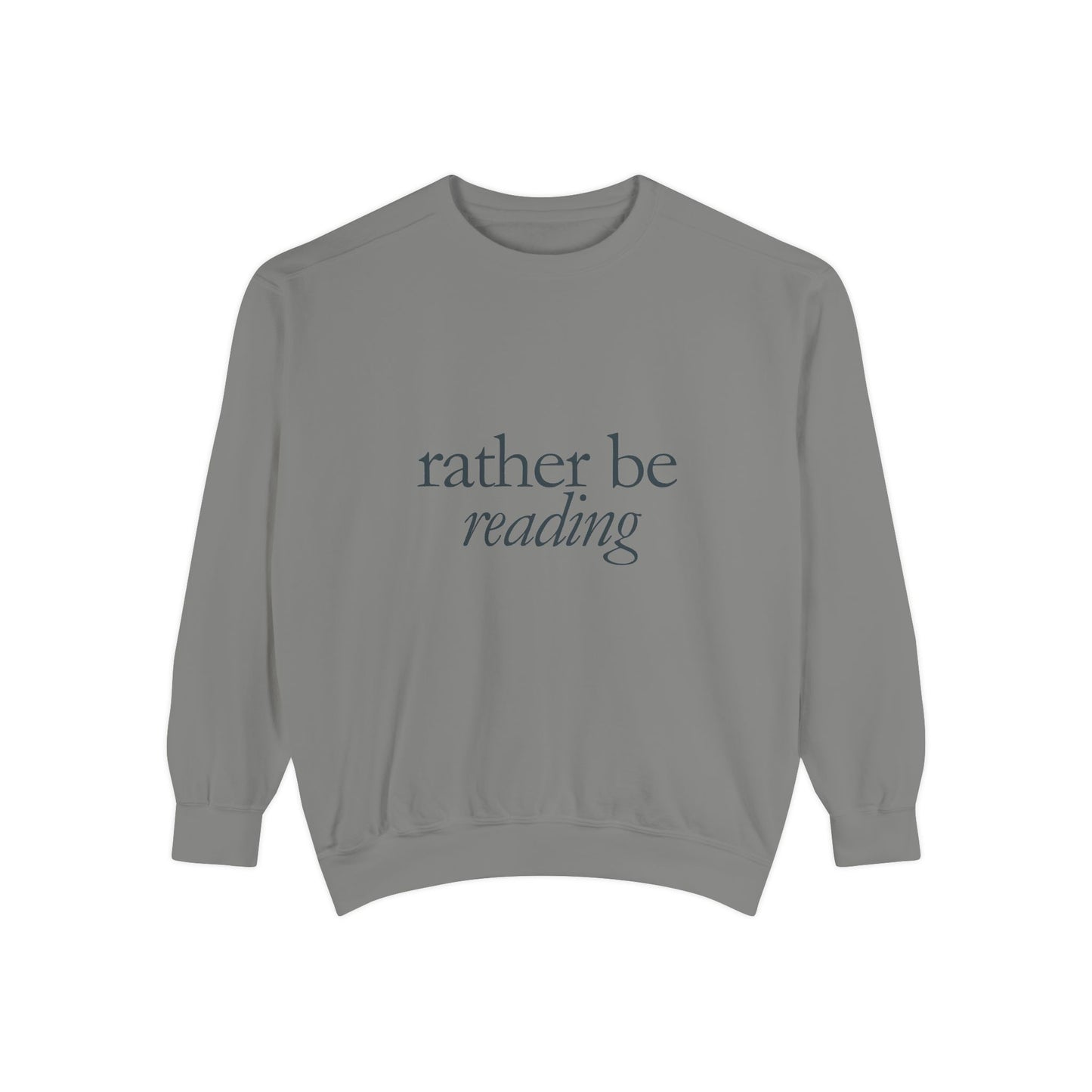 Cozy Reading Sweatshirt, Unisex Garment-Dyed Crew, Perfect Gift for Book Lovers, Ideal for Cozy Nights, Gift for Readers, Literary Gift