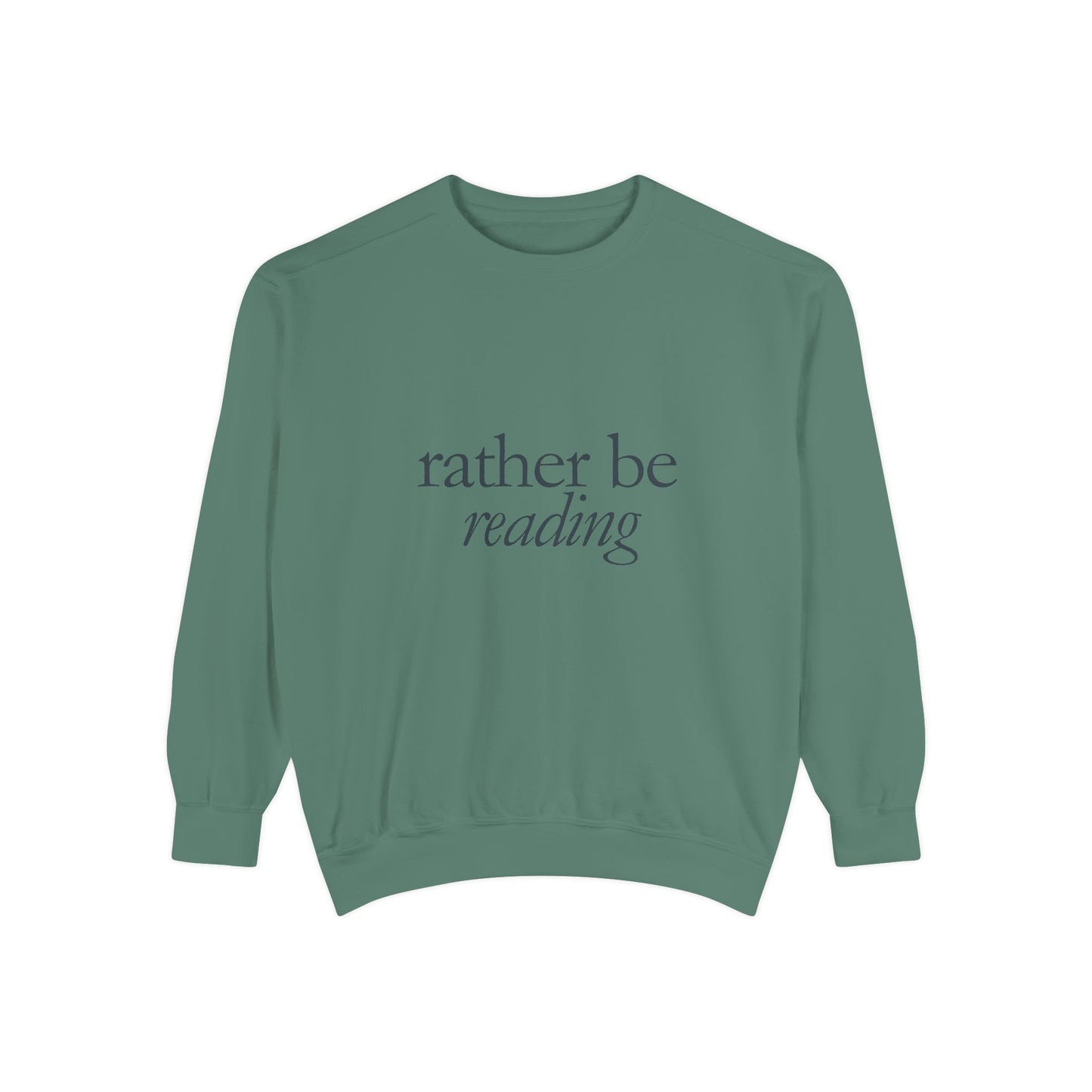 Cozy Reading Sweatshirt, Unisex Garment-Dyed Crew, Perfect Gift for Book Lovers, Ideal for Cozy Nights, Gift for Readers, Literary Gift