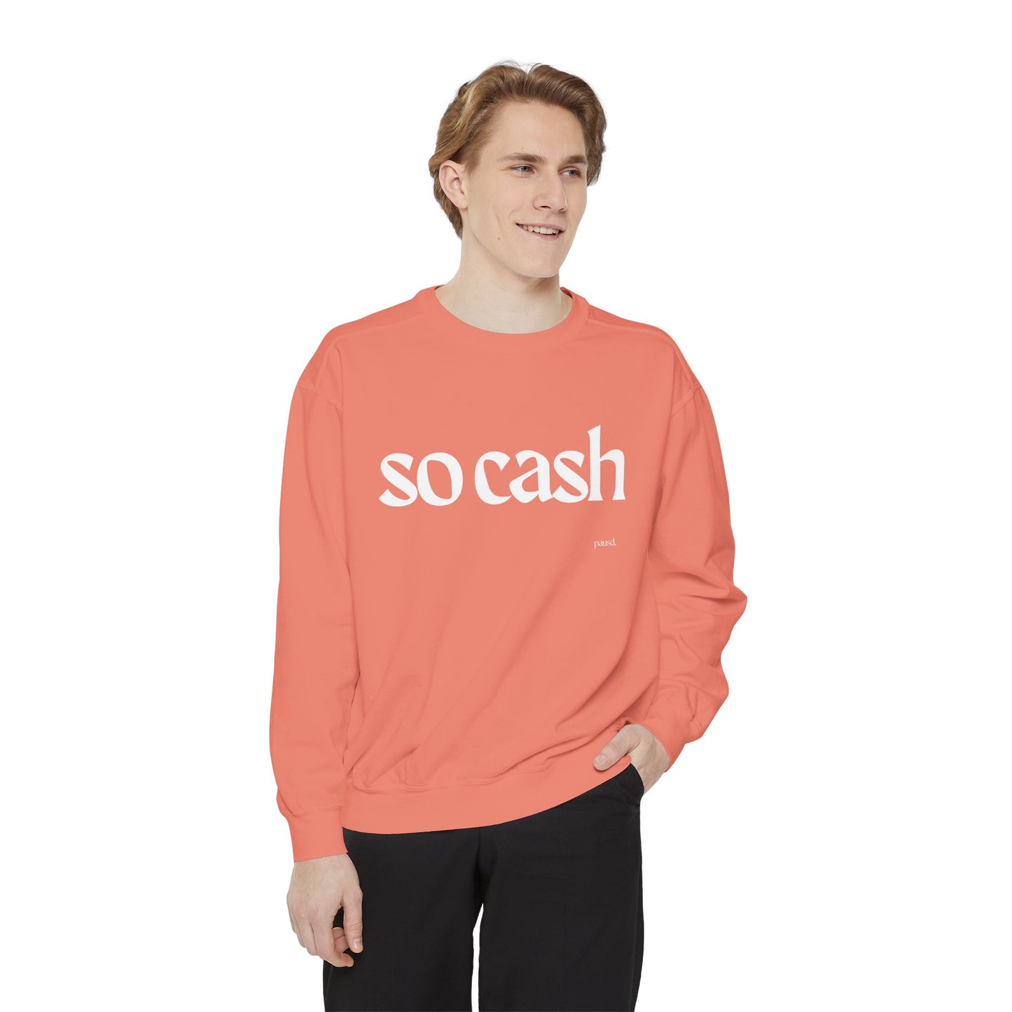 Cozy Unisex Garment-Dyed Sweatshirt, Relaxed Comfort, Perfect for Lounging, Gifts for Friends, Cozy Casual Wear, Trendy Layering