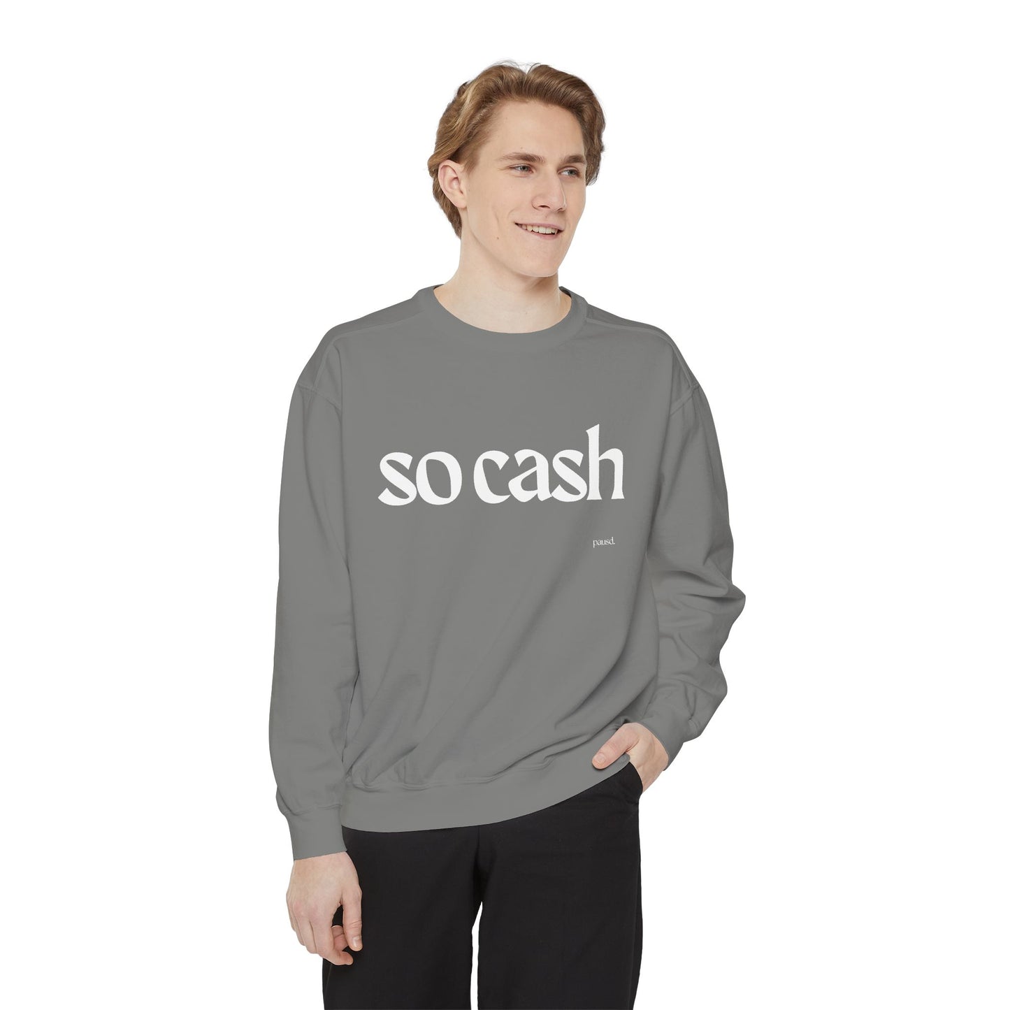 Cozy Unisex Garment-Dyed Sweatshirt, Relaxed Comfort, Perfect for Lounging, Gifts for Friends, Cozy Casual Wear, Trendy Layering