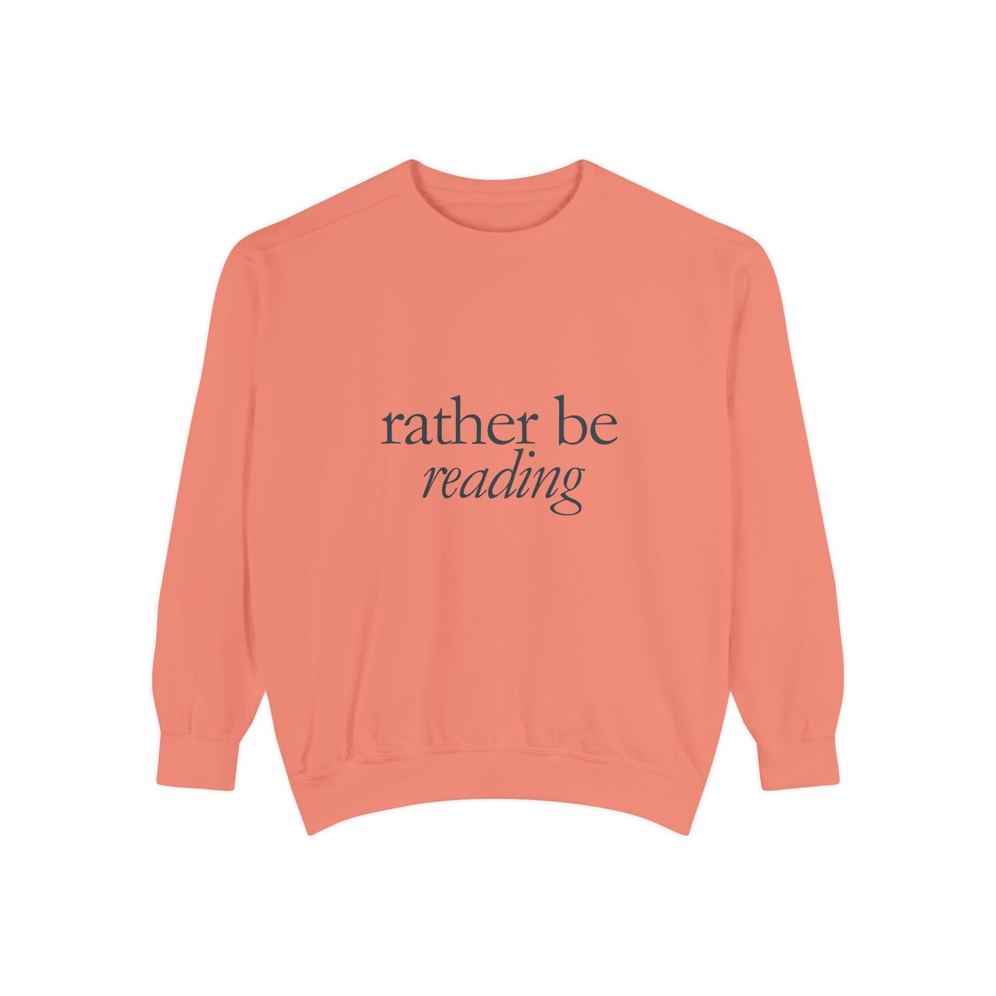 Cozy Reading Sweatshirt, Unisex Garment-Dyed Crew, Perfect Gift for Book Lovers, Ideal for Cozy Nights, Gift for Readers, Literary Gift