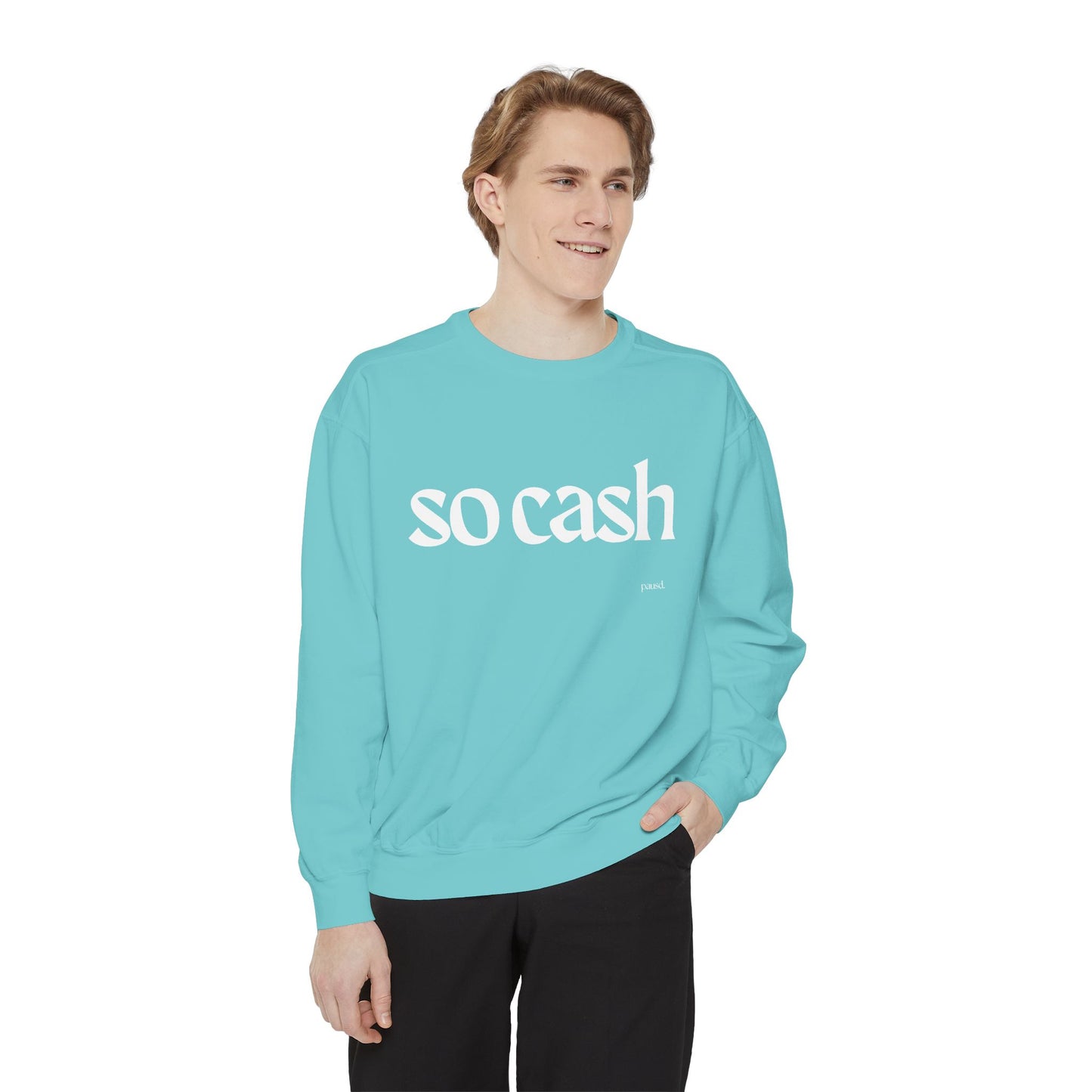 Cozy Unisex Garment-Dyed Sweatshirt, Relaxed Comfort, Perfect for Lounging, Gifts for Friends, Cozy Casual Wear, Trendy Layering
