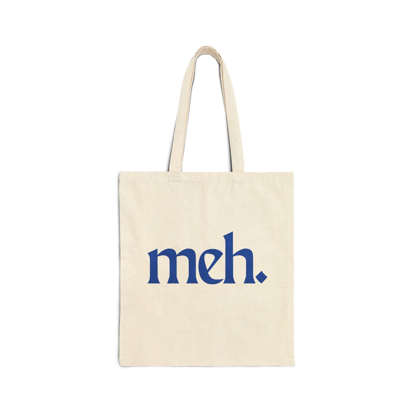 Casual totes for Gen Z Cotton Canvas Tote Bag - Meh & Pausd Designs, Everyday Use, Gift for Millennials, Eco-Friendly Tote, Shopping Bag