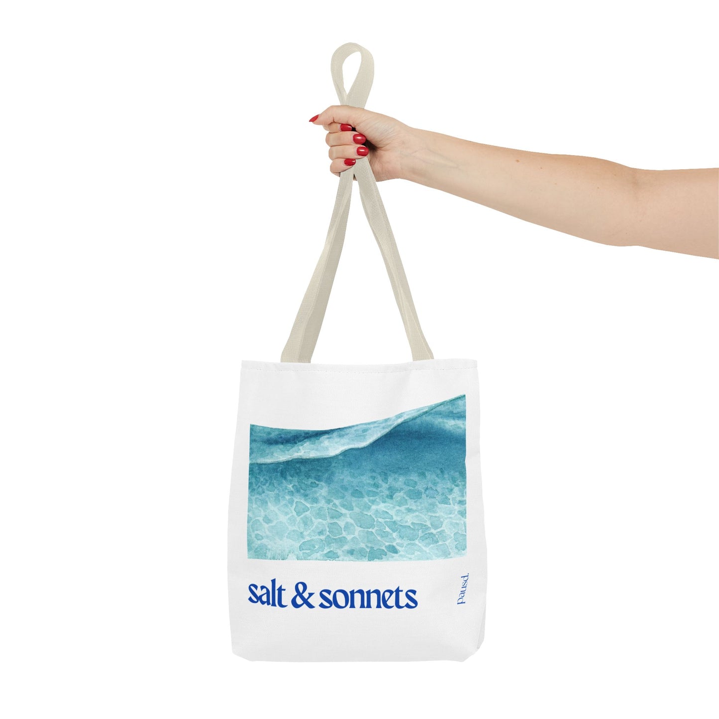 Salt and Sonnets Tote Bag - Perfect for Nature Lovers, Eco-Friendly Shopping, Beach Days, or Gift Giving