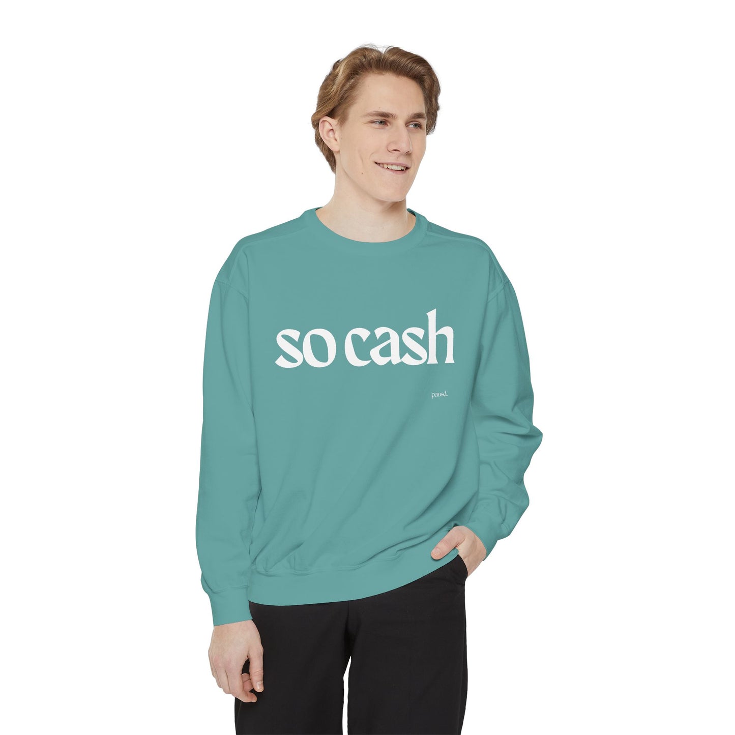 Cozy Unisex Garment-Dyed Sweatshirt, Relaxed Comfort, Perfect for Lounging, Gifts for Friends, Cozy Casual Wear, Trendy Layering