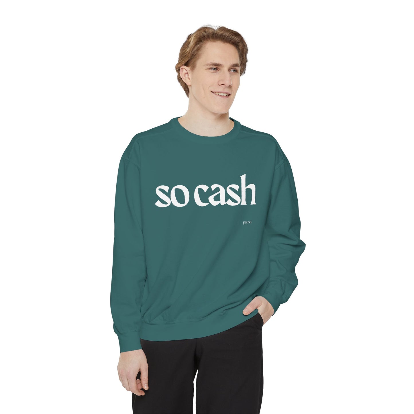 Cozy Unisex Garment-Dyed Sweatshirt, Relaxed Comfort, Perfect for Lounging, Gifts for Friends, Cozy Casual Wear, Trendy Layering