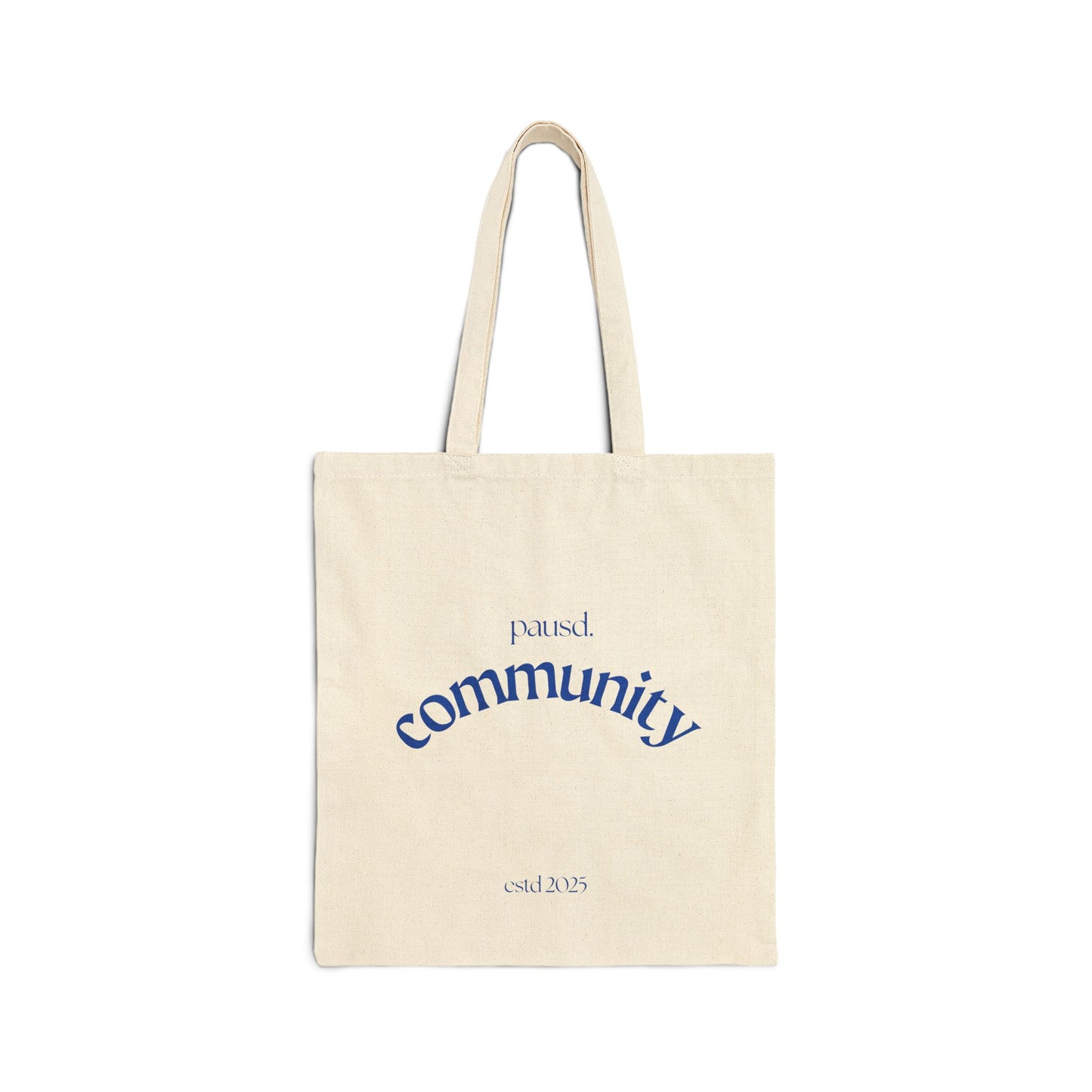 Community Canvas Tote Bag, Eco-Friendly Shopping Bag, Sustainable Gift, Reusable Tote for Work or Travel, Minimalist Style Bag