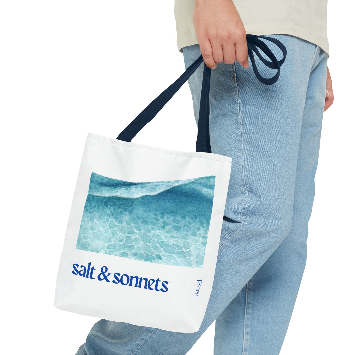 Salt and Sonnets Tote Bag - Perfect for Nature Lovers, Eco-Friendly Shopping, Beach Days, or Gift Giving