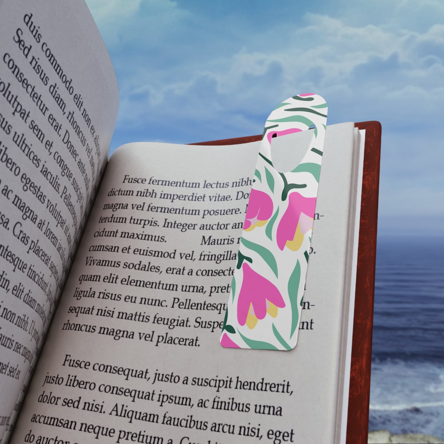 Floral Tulips in Spring Bookmark for Book Lovers | Reading Gift, Stationery Accessory, Teacher Gift, Spring Decor, Literary Lover's Item