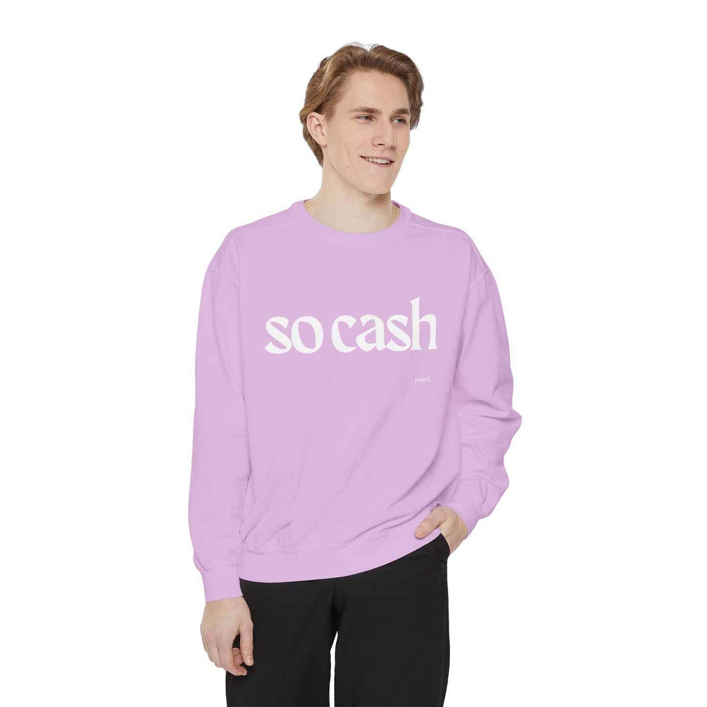 Cozy Unisex Garment-Dyed Sweatshirt, Relaxed Comfort, Perfect for Lounging, Gifts for Friends, Cozy Casual Wear, Trendy Layering