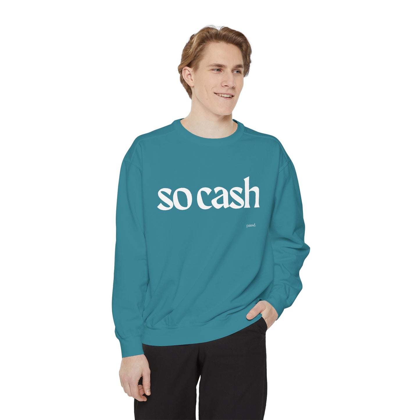Cozy Unisex Garment-Dyed Sweatshirt, Relaxed Comfort, Perfect for Lounging, Gifts for Friends, Cozy Casual Wear, Trendy Layering