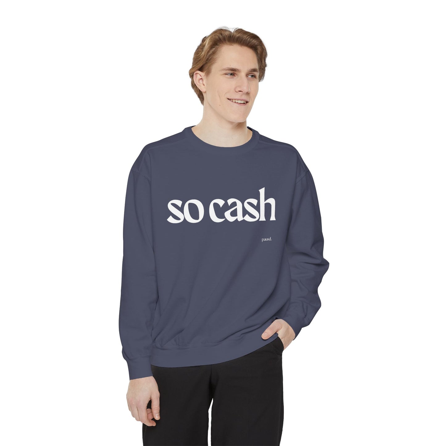 Cozy Unisex Garment-Dyed Sweatshirt, Relaxed Comfort, Perfect for Lounging, Gifts for Friends, Cozy Casual Wear, Trendy Layering