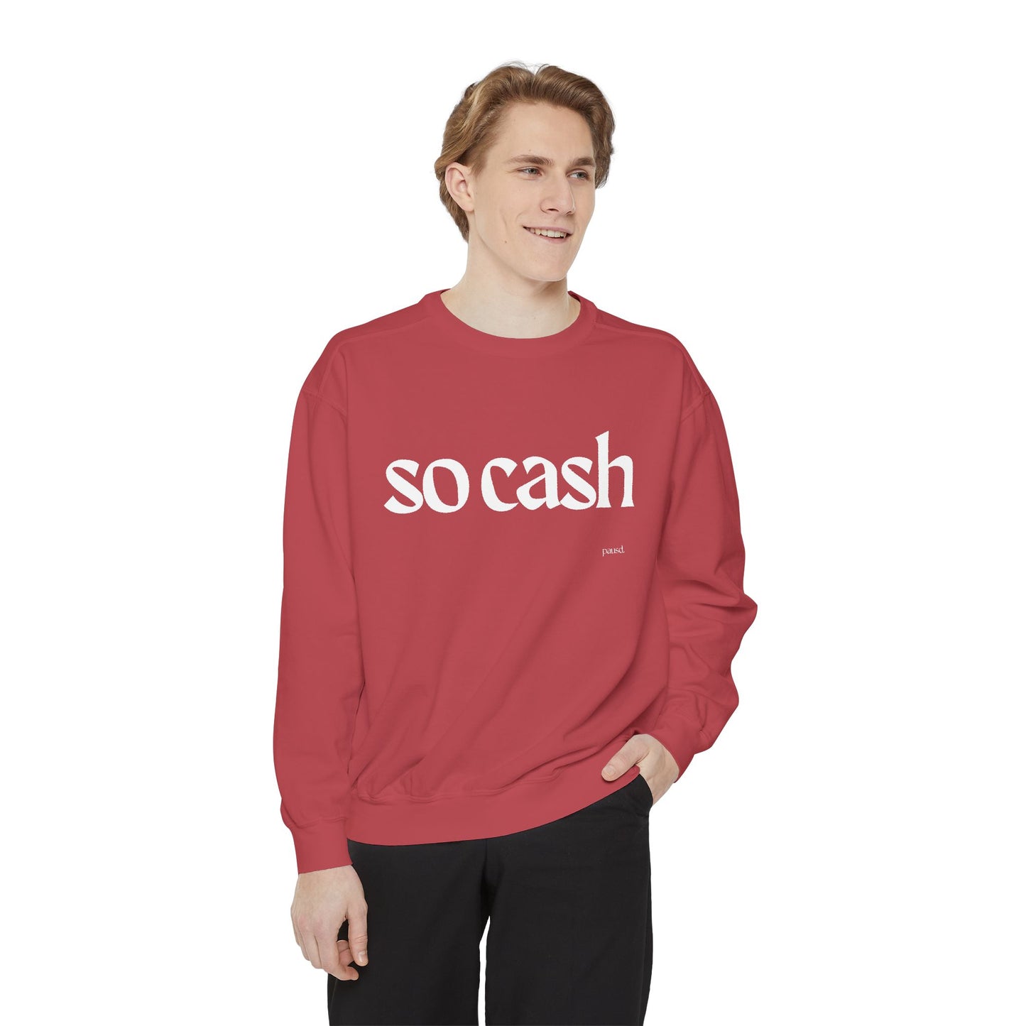 Cozy Unisex Garment-Dyed Sweatshirt, Relaxed Comfort, Perfect for Lounging, Gifts for Friends, Cozy Casual Wear, Trendy Layering