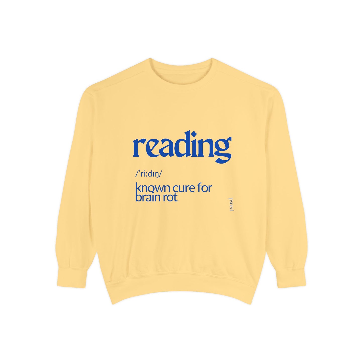 Cozy Reader Sweatshirt in blue, Reading Gift, Book Lover Apparel, Unisex Sweatshirt, Literary Fashion, Cozy Sweatshirt