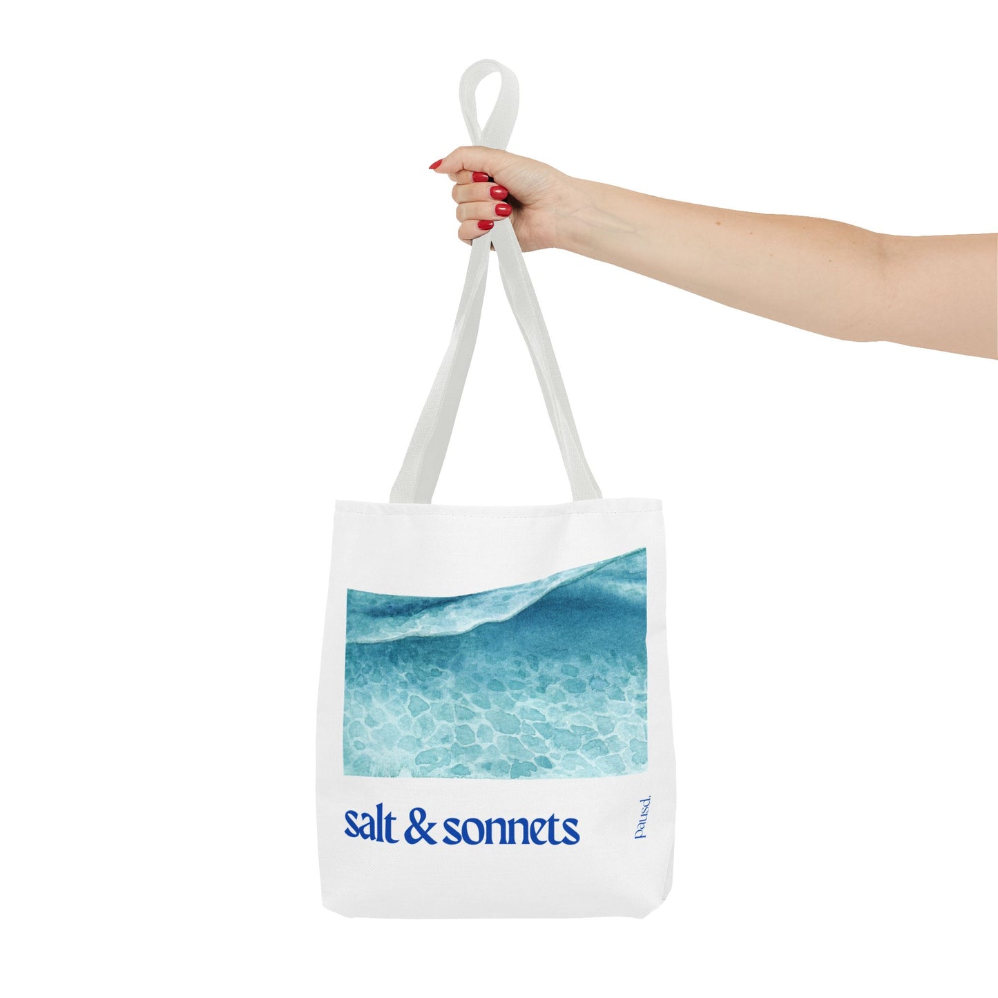 Salt and Sonnets Tote Bag - Perfect for Nature Lovers, Eco-Friendly Shopping, Beach Days, or Gift Giving