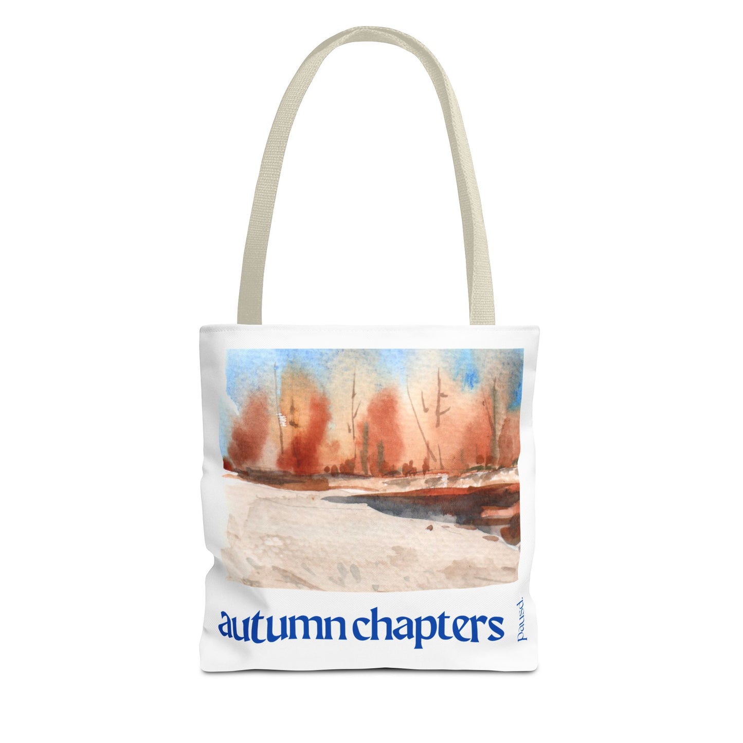 Autumn Chapters Tote Bag, Stylish Eco-Friendly Carryall, Fall Vibe Shopping Tote, Gift for Nature Lovers, Seasonal Market Bag