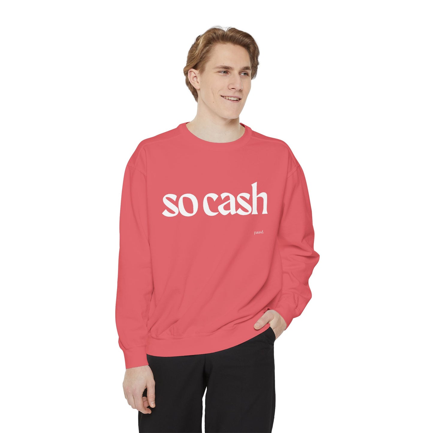 Cozy Unisex Garment-Dyed Sweatshirt, Relaxed Comfort, Perfect for Lounging, Gifts for Friends, Cozy Casual Wear, Trendy Layering