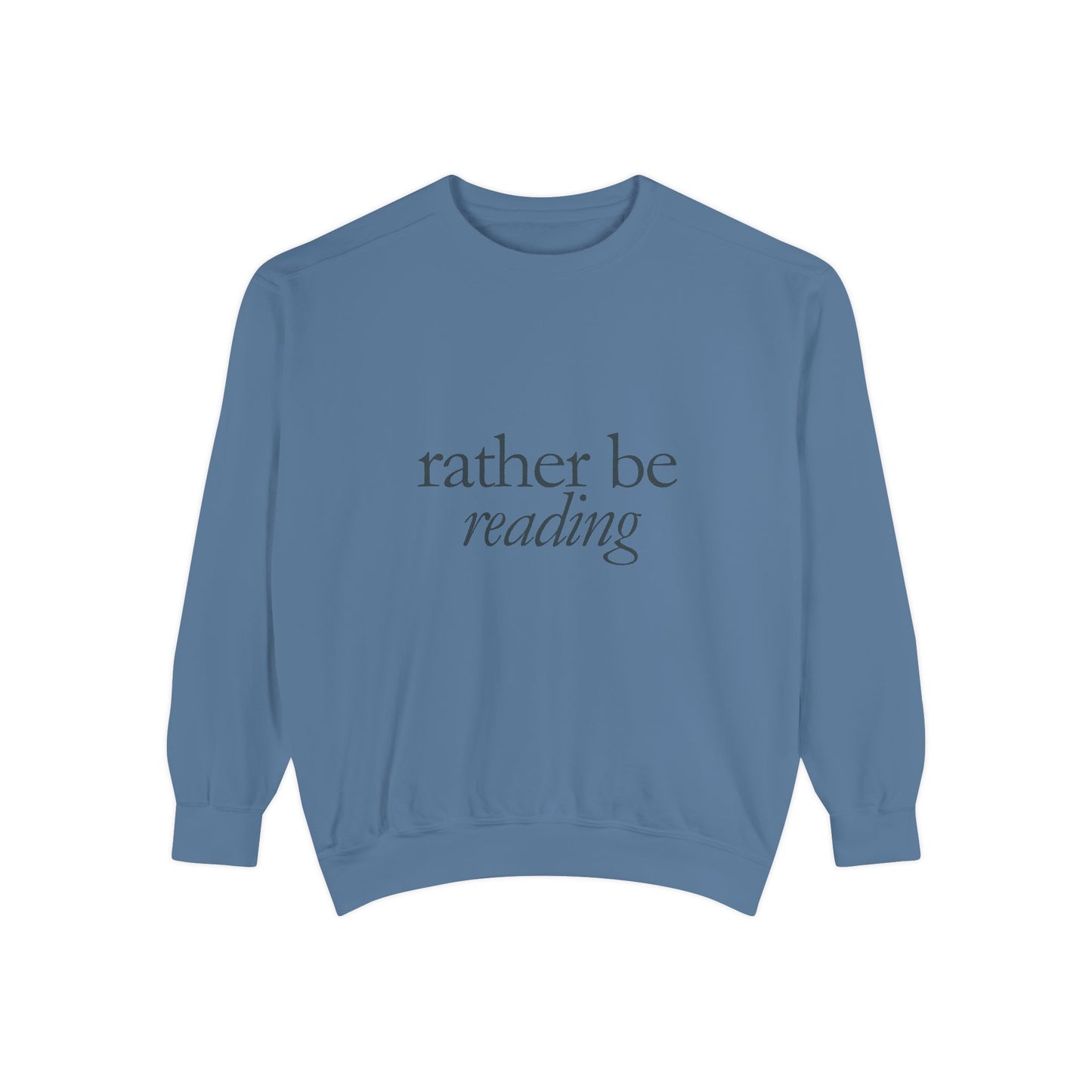 Cozy Reading Sweatshirt, Unisex Garment-Dyed Crew, Perfect Gift for Book Lovers, Ideal for Cozy Nights, Gift for Readers, Literary Gift