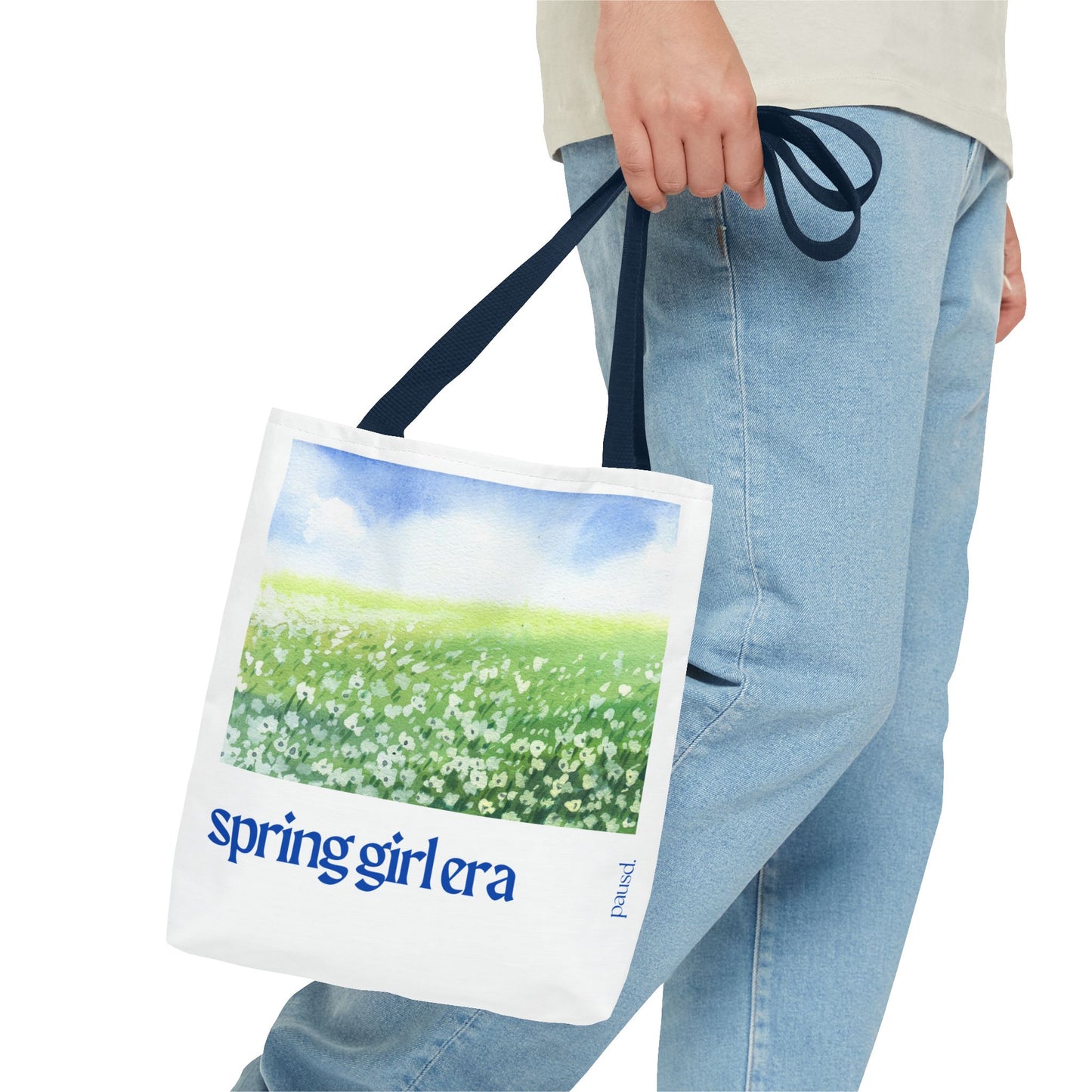 Spring Girl Era Tote Bag - Perfect for Nature Lovers, Eco-Friendly Shopping, Beach Days, or Gift Giving