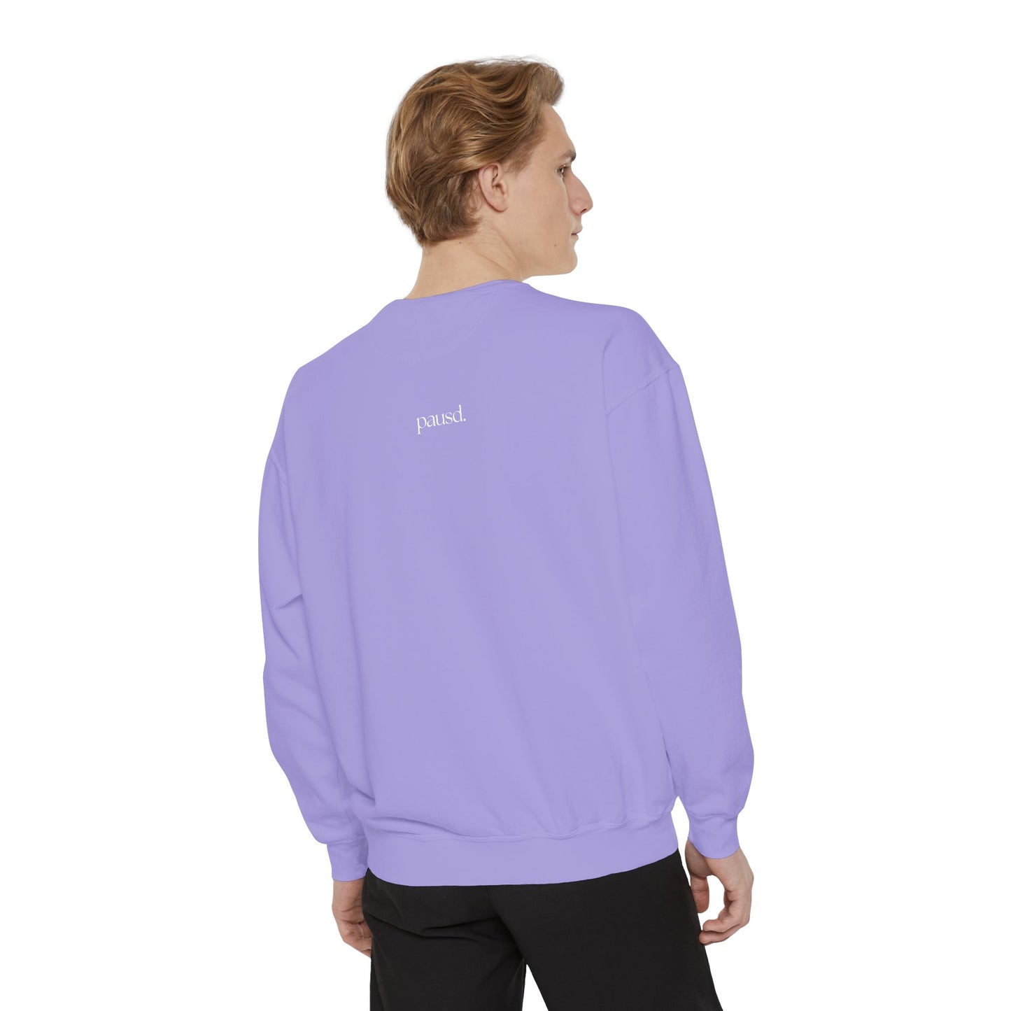 coffee and chaos in white | Unisex Garment-Dyed Sweatshirt