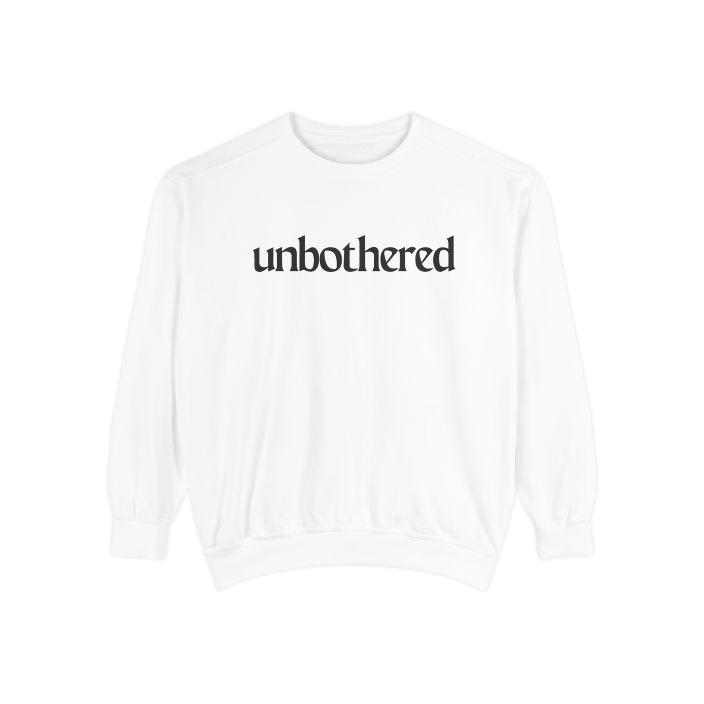 Unisex Garment-Dyed Sweatshirt - 'Unbothered' | Cozy Relaxation Apparel | Gift for Him & Her | Casual Wear for All Occasions, [...]