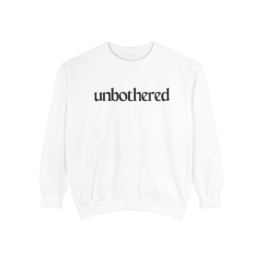 Unisex Garment-Dyed Sweatshirt - 'Unbothered' | Cozy Relaxation Apparel | Gift for Him & Her | Casual Wear for All Occasions, [...]