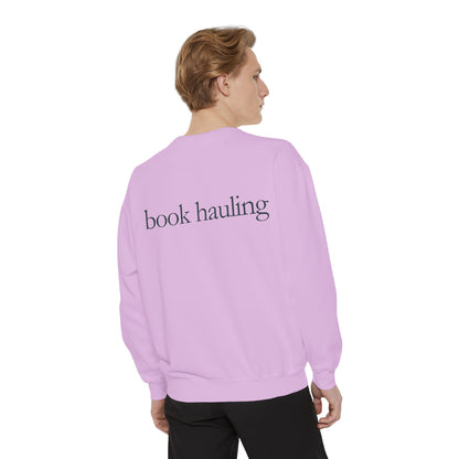 Cozy Book Hauling Sweatshirt | Unisex Fashion Sweatshirt, Gift for Book Lovers, Reading Sweatshirt, Literature Apparel, Casual Outfit