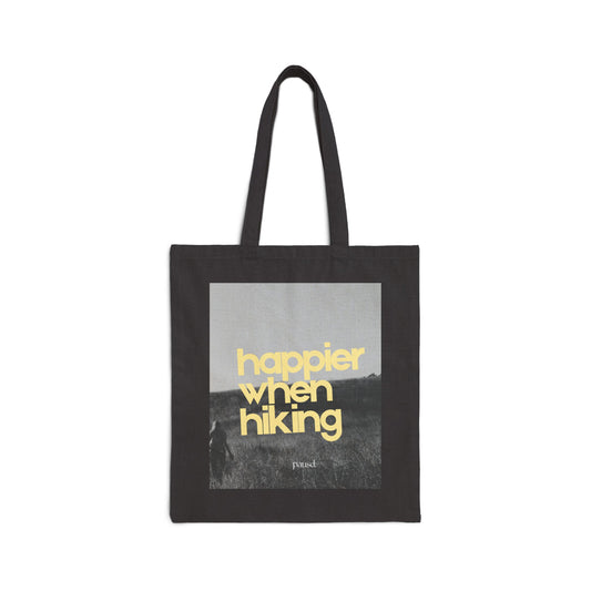 TRIO Collection | Hiking Enthusiast Cotton Canvas Tote Bag | Eco-Friendly Shopping Tote, Beach Bag, Gym Bag, Gift for Nature Lovers, Outdoor Adventure