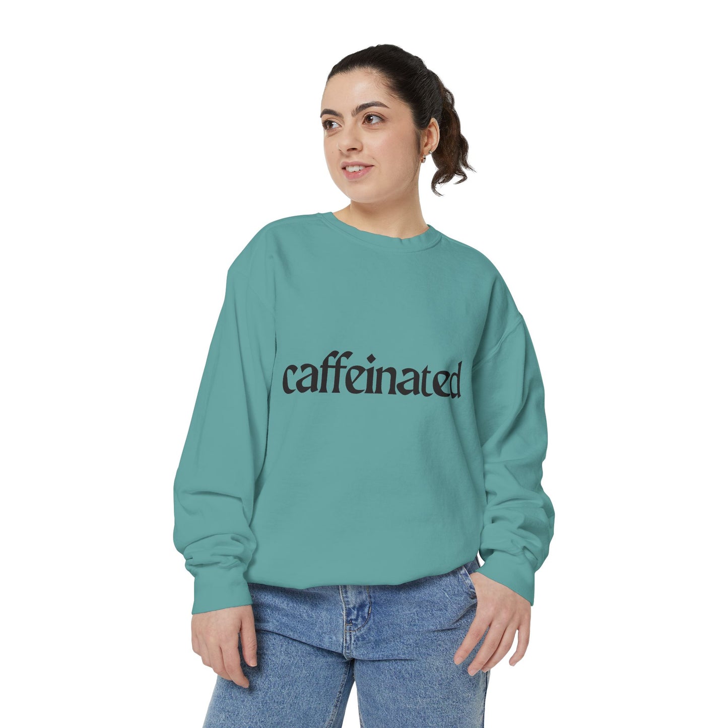 Caffeinated Unisex Garment-Dyed Sweatshirt | Cozy Coffee Lover Apparel, Perfect for Casual Outings, Gift for Coffee Enthusiasts, [...]