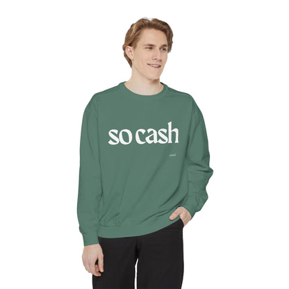 Cozy Unisex Garment-Dyed Sweatshirt, Relaxed Comfort, Perfect for Lounging, Gifts for Friends, Cozy Casual Wear, Trendy Layering