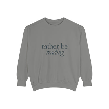 Cozy Reading Sweatshirt, Unisex Garment-Dyed Crew, Perfect Gift for Book Lovers, Ideal for Cozy Nights, Gift for Readers, Literary Gift