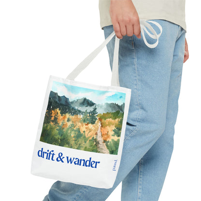 Drift and Wander Tote Bag - Perfect for Nature Lovers, Eco-Friendly Shopping, Beach Days, or Gift Giving