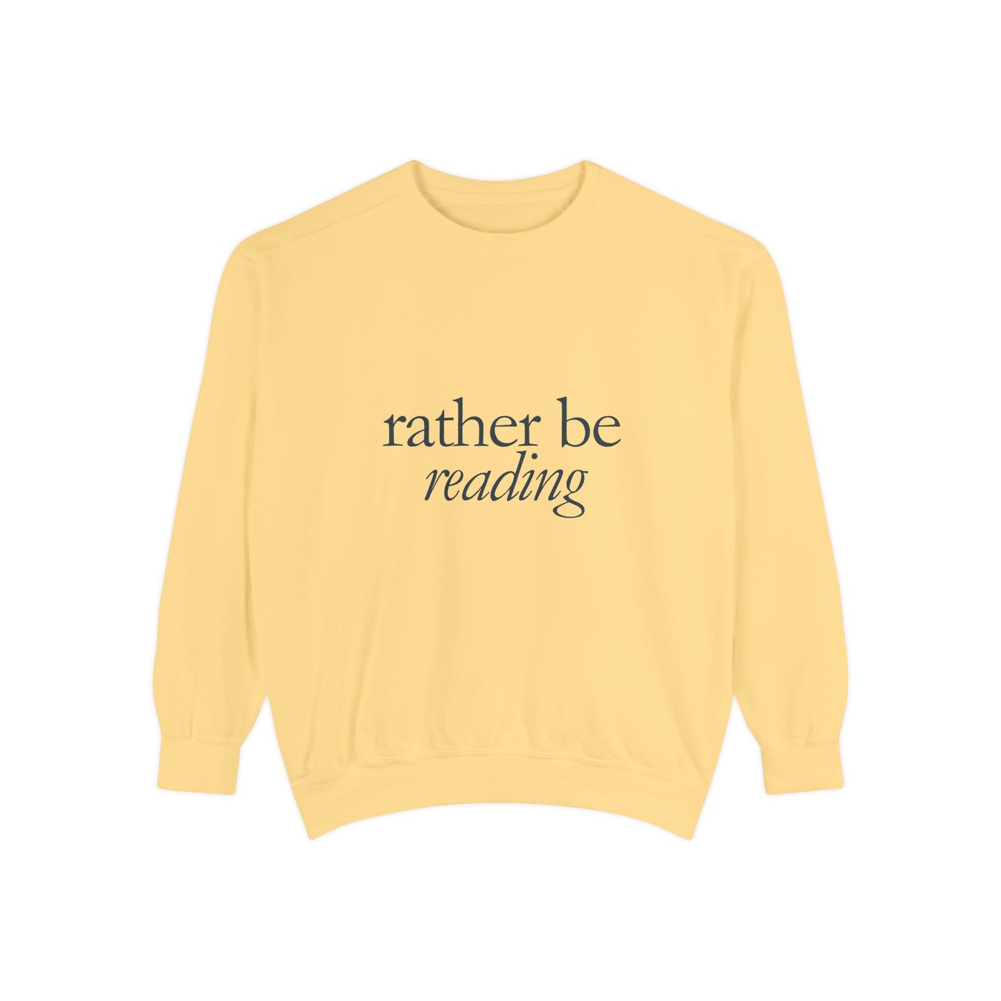 Cozy Reading Sweatshirt, Unisex Garment-Dyed Crew, Perfect Gift for Book Lovers, Ideal for Cozy Nights, Gift for Readers, Literary Gift