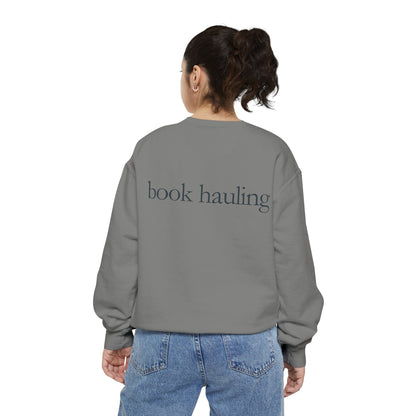Cozy Book Hauling Sweatshirt | Unisex Fashion Sweatshirt, Gift for Book Lovers, Reading Sweatshirt, Literature Apparel, Casual Outfit
