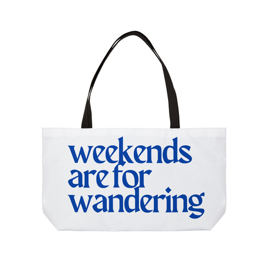 Weekend Wanderer Tote Bag | Travel, Beach, Grocery, Gym, Gift