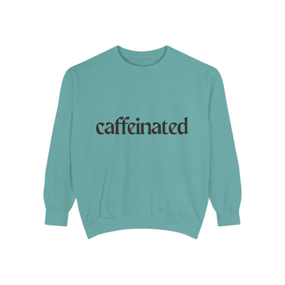 Caffeinated Unisex Garment-Dyed Sweatshirt | Cozy Coffee Lover Apparel, Perfect for Casual Outings, Gift for Coffee Enthusiasts, [...]