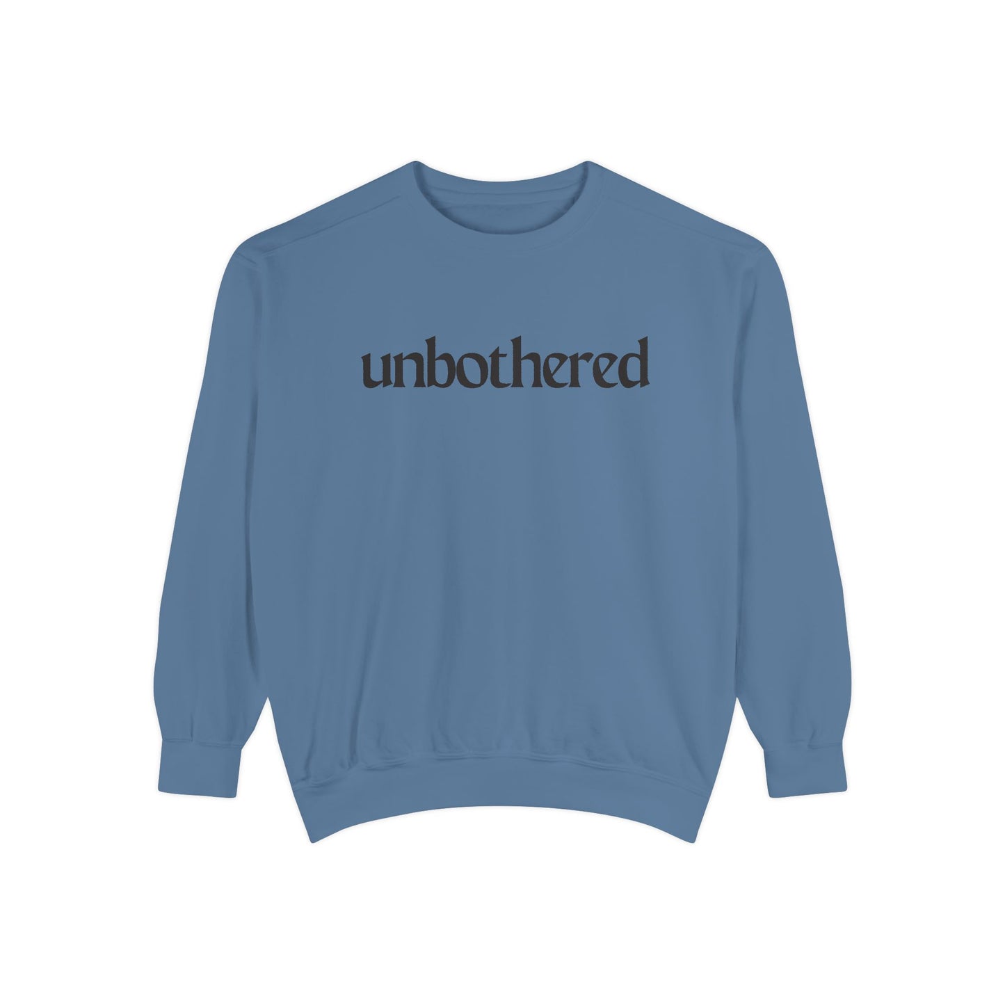 Unisex Garment-Dyed Sweatshirt - 'Unbothered' | Cozy Relaxation Apparel | Gift for Him & Her | Casual Wear for All Occasions, [...]