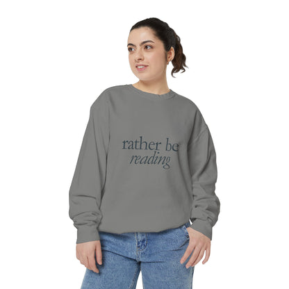 Cozy Reading Sweatshirt, Unisex Garment-Dyed Crew, Perfect Gift for Book Lovers, Ideal for Cozy Nights, Gift for Readers, Literary Gift