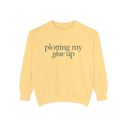 Glow Up Sweatshirt, Cozy Sweatshirt, Motivational Gift, Stylish Layering, Everyday Comfort, Unisex Apparel