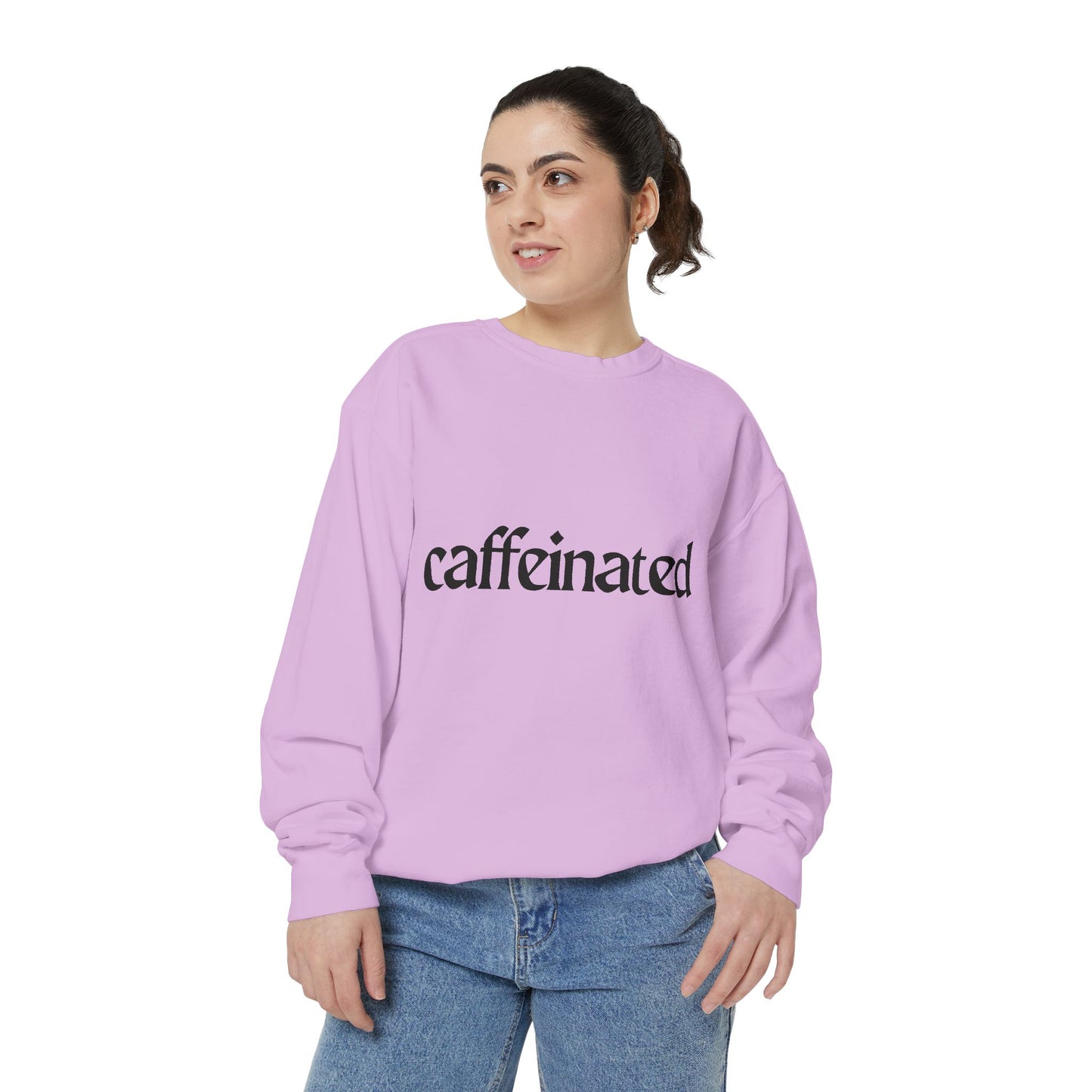 Caffeinated Unisex Garment-Dyed Sweatshirt | Cozy Coffee Lover Apparel, Perfect for Casual Outings, Gift for Coffee Enthusiasts, [...]