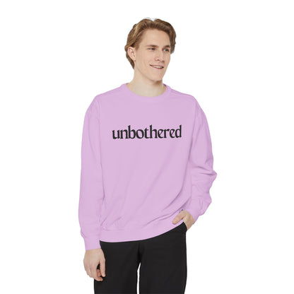 Unisex Garment-Dyed Sweatshirt - 'Unbothered' | Cozy Relaxation Apparel | Gift for Him & Her | Casual Wear for All Occasions, [...]