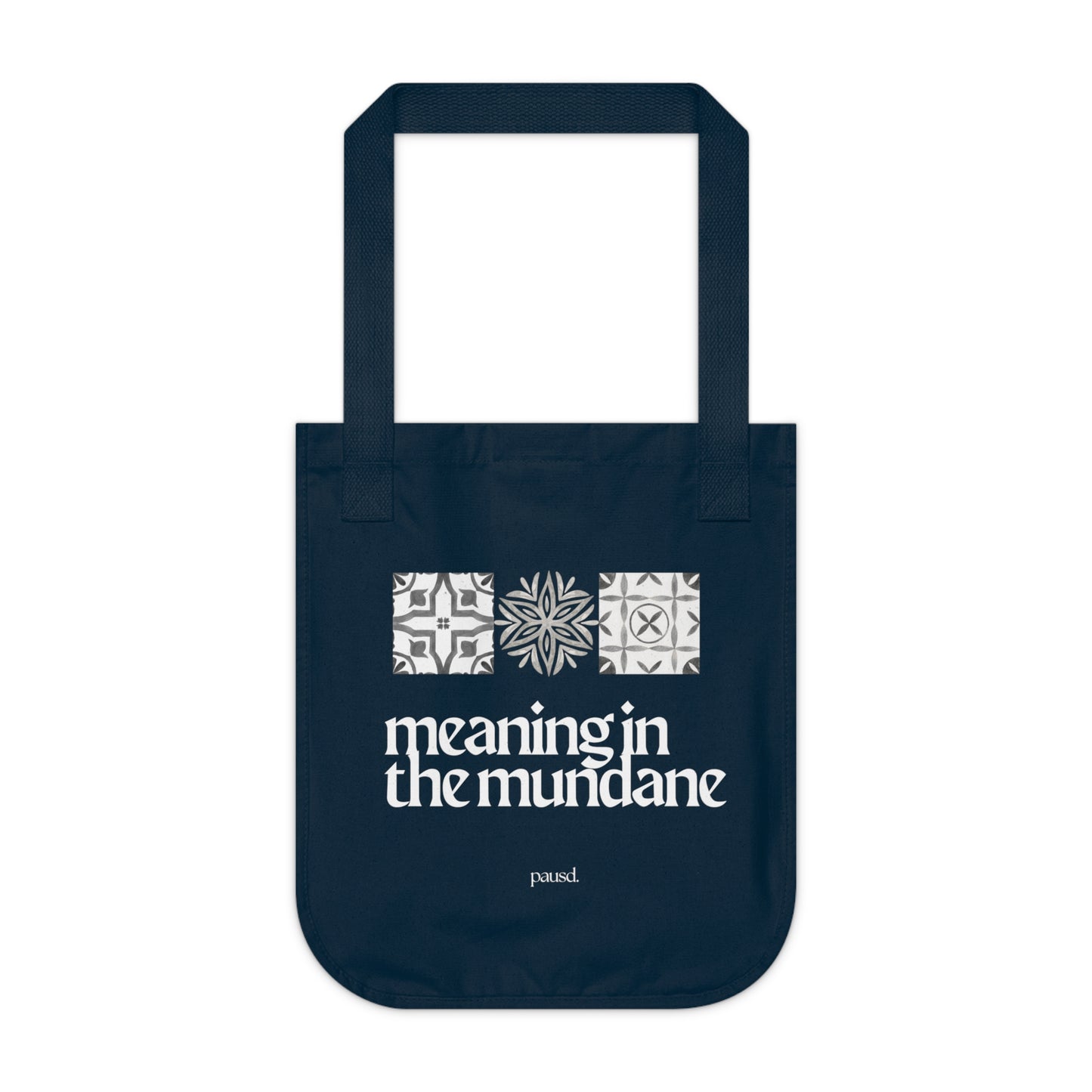 Organic Canvas Tote Bag with 'Meaning in the Mundane' Design | Eco-Friendly Shopping, Everyday Use, Gift for Nature Lovers, [...]