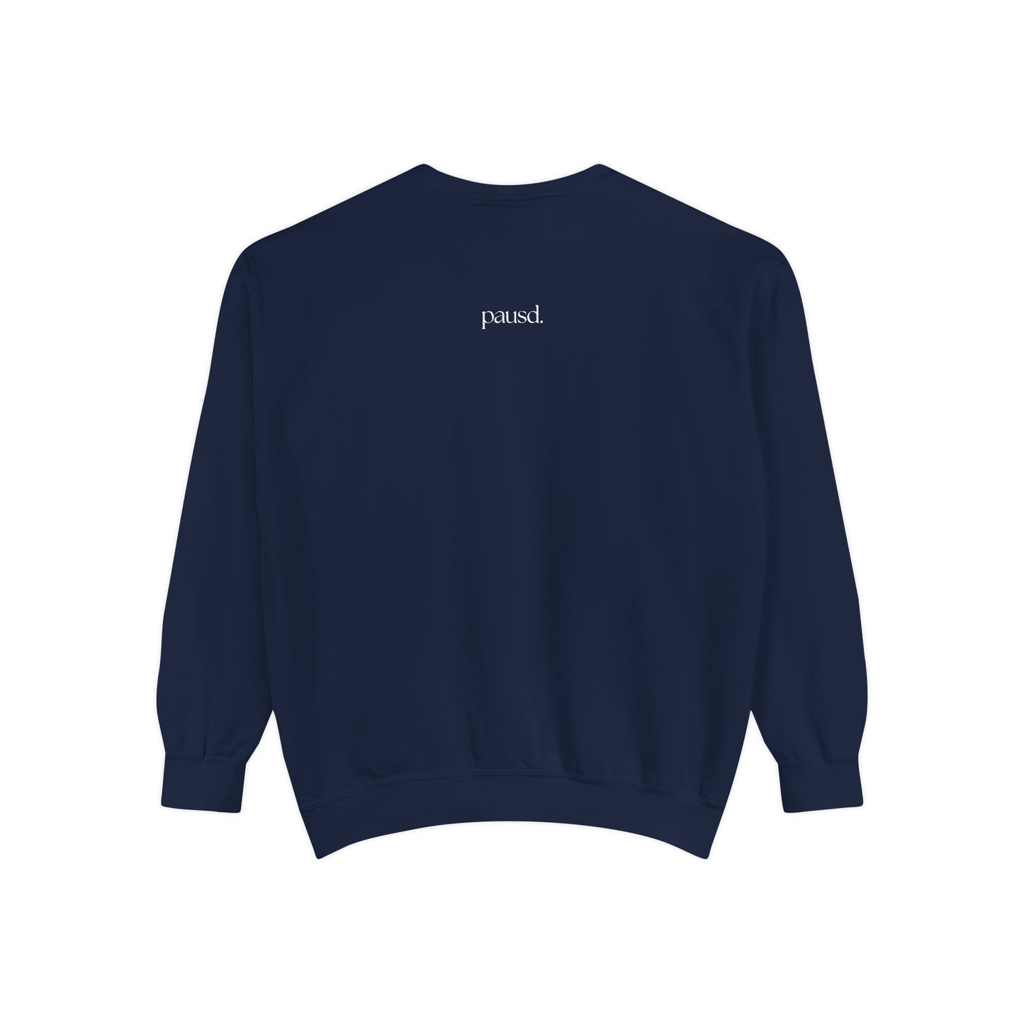 coffee and chaos in white | Unisex Garment-Dyed Sweatshirt