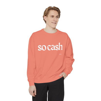Cozy Unisex Garment-Dyed Sweatshirt, Relaxed Comfort, Perfect for Lounging, Gifts for Friends, Cozy Casual Wear, Trendy Layering