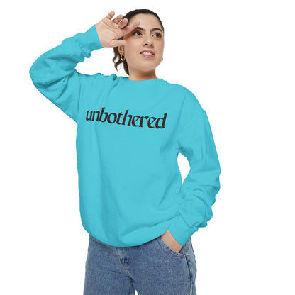 Unisex Garment-Dyed Sweatshirt - 'Unbothered' | Cozy Relaxation Apparel | Gift for Him & Her | Casual Wear for All Occasions, [...]