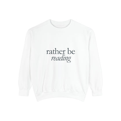 Cozy Reading Sweatshirt, Unisex Garment-Dyed Crew, Perfect Gift for Book Lovers, Ideal for Cozy Nights, Gift for Readers, Literary Gift