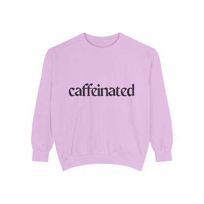 Caffeinated Unisex Garment-Dyed Sweatshirt | Cozy Coffee Lover Apparel, Perfect for Casual Outings, Gift for Coffee Enthusiasts, [...]