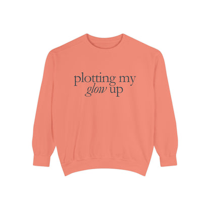 Glow Up Sweatshirt, Cozy Sweatshirt, Motivational Gift, Stylish Layering, Everyday Comfort, Unisex Apparel