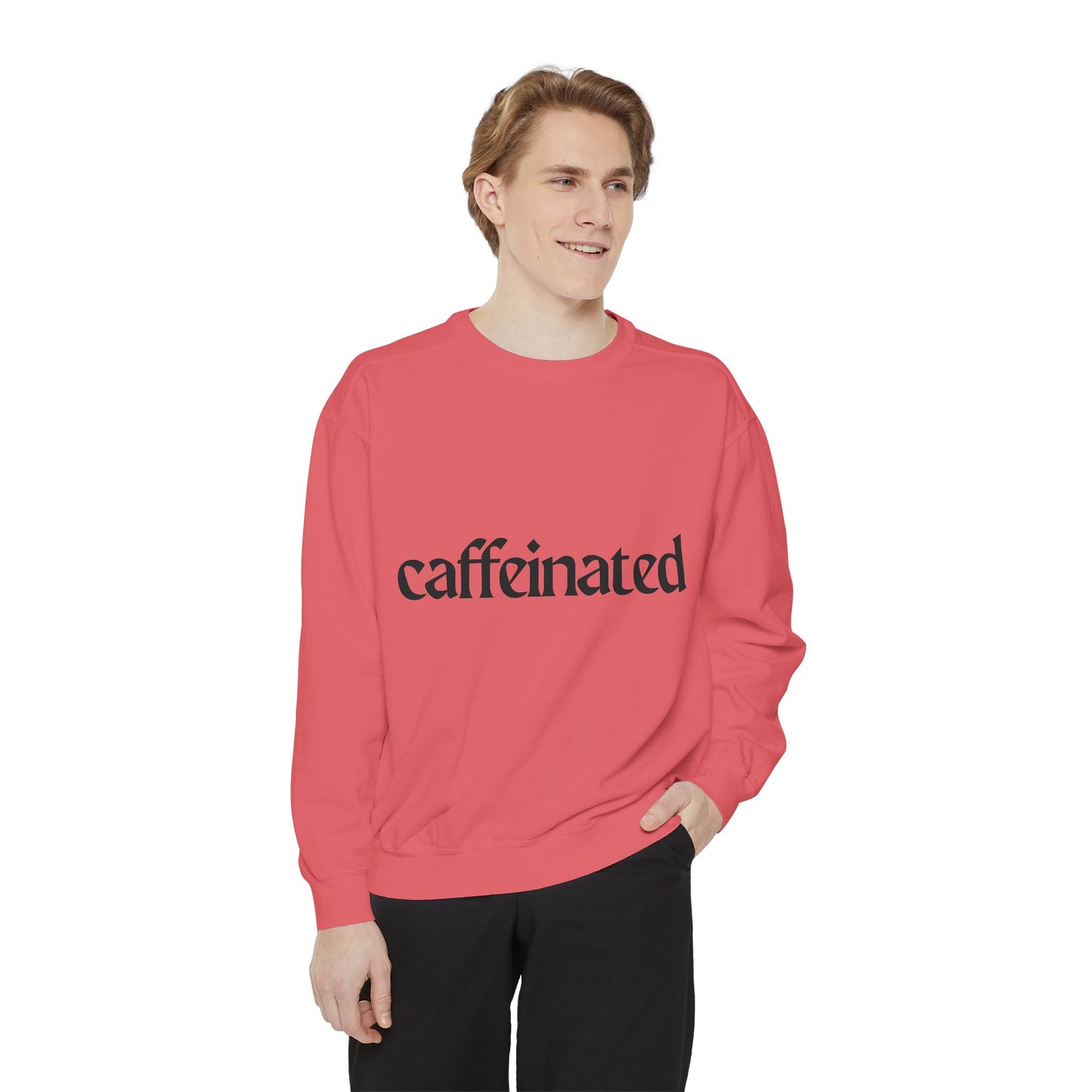 Caffeinated Unisex Garment-Dyed Sweatshirt | Cozy Coffee Lover Apparel, Perfect for Casual Outings, Gift for Coffee Enthusiasts, [...]